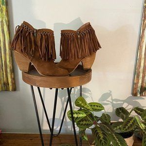 Fringe Ankle Boots